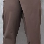 Pantaloni LuxLuna Cu Efect De Fustă,Model Clasic,Maro