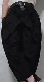 Pantaloni LuxLuna Cu Efect De Fusta,Model Floral - imagine 2