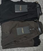 Pantaloni LuxLuxa Cu Efect De Fusta,Dantela,Kaki - imagine 2