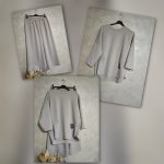 Compleu Damă Casual Din Două Piese,Crem